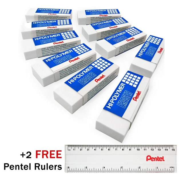 Pentel Super Hi-polímero plomo, 0.035 in, mediano, HB, 30