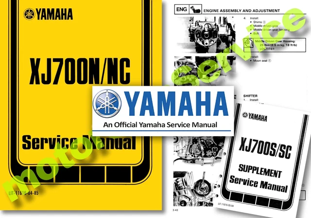 YAMAHA XJ700 MAXIM Workshop Manual XJ700 N S NC SC Service Manual 