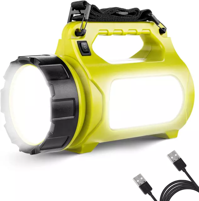 LE LED Handscheinwerfer 1000 Lumen, Wiederaufladbare CREE Akku Handlampe Mit