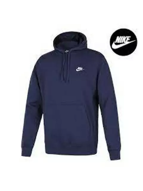 Felpe con cappuccio Uomo Nike - Felpa Nsw Club Hoodie Po Ft - Blu