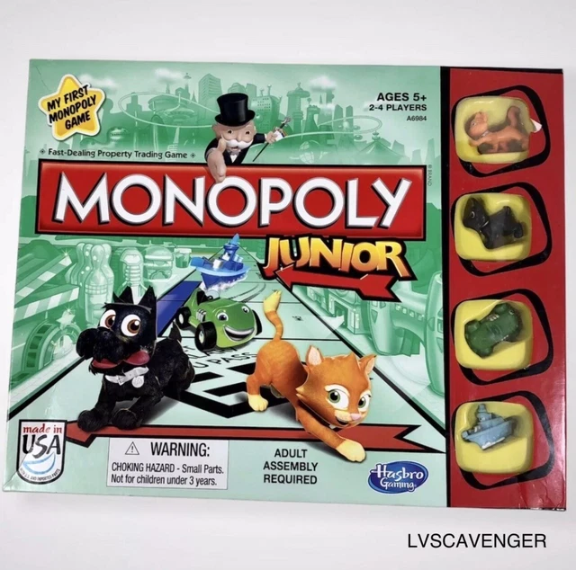 HASBRO MONOPOLY JUNIOR Gaming My First Monopoly Game Board, COMPLETA ...