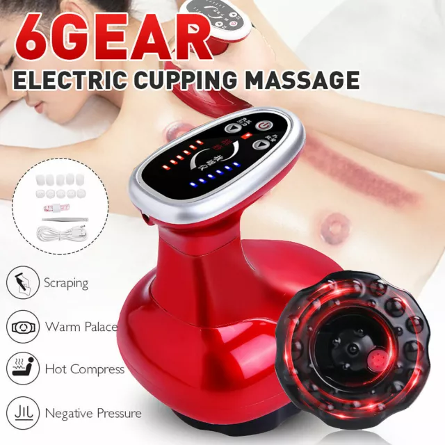 USB Electric Guasha Scraping Therapy Suction Vacuum Body Detox Slimming Massager