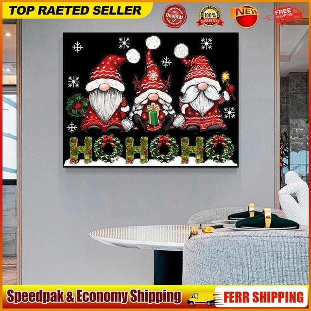 5D DIY Full Round Drill Diamond Painting Kit Christmas Dwarf Drawing Ornament