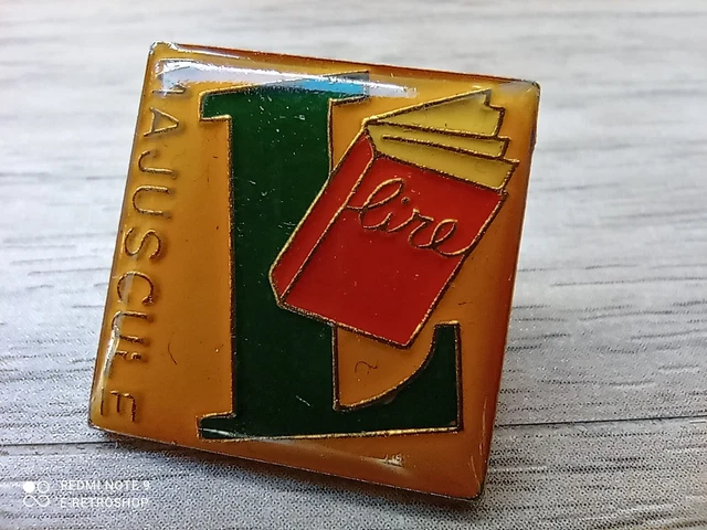 Lot Pin's Vintage – Épinglette Pub MAJUSCULE Livre – Région BD – Zamac – PR178