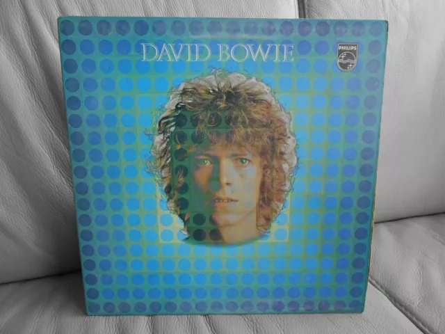 DAVID BOWIE - S/T - 1st PRESS - UK - PHILIPS - COMPLETE - SINGLE ADVERT