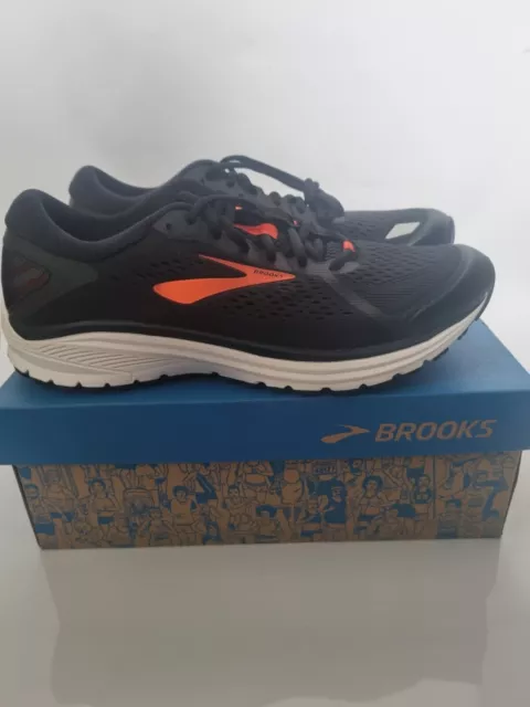 Mens Brooks Aduro 6 Neutral Running Shoes Black Size 9.5 UK New In Box