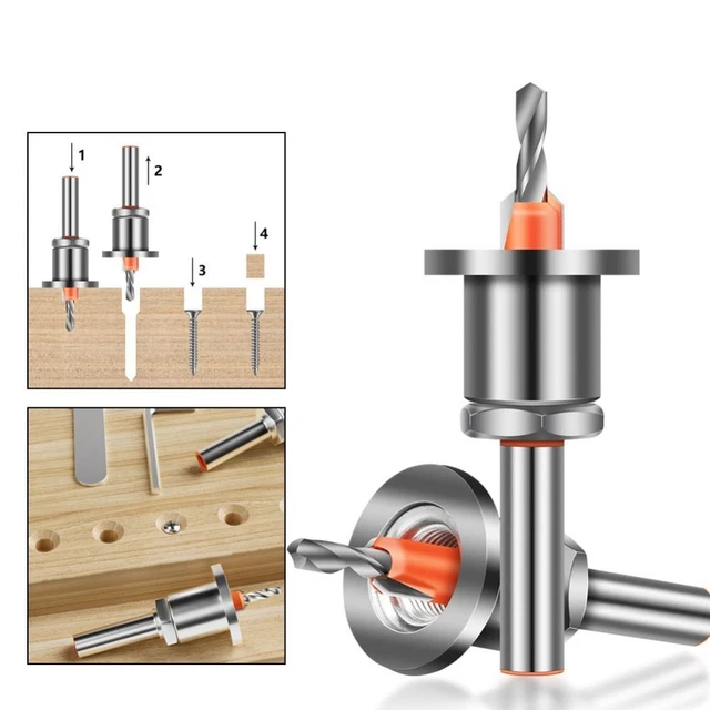 Alloy Drill Bit Core Limiter Router Bit Durable Hole Opener  Woodworking Tool
