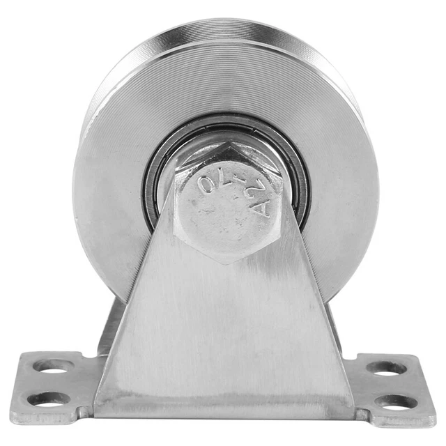 Confezione da 1 tipo V blocco pulegge in acciaio inox cuscinetti ammortizzanti rulli scorrevoli