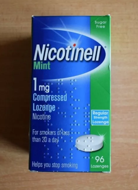 NICOTINELL NEUWERTIG 1 mg Lutschtabletten x 1152 Lutschtabletten (KOSTENLOSER INTERNATIONALER VERSAND)