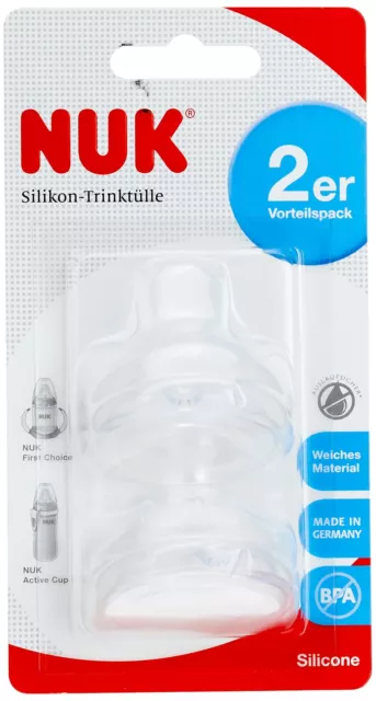 NUK First Choice Soft-Trinktülle kombinierbar allen Flaschen 6-18 Monate B-WARE