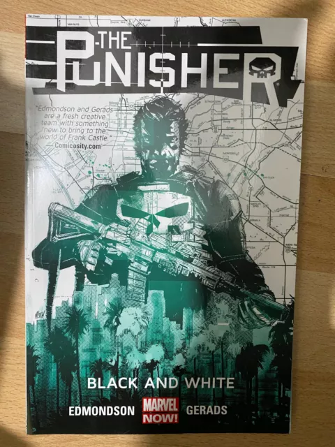 Punisher Black & White Paperback TPB Graphic Novel Marvel Comics Edmondson