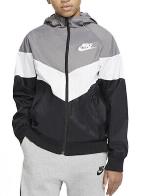 Nike Boys Jacket Windrunner Loose Lightweight Full Zip Hoodie Small  8/10 Years