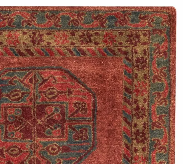 New Hand Made Red Traditional Parsian Oriental Ziegler Style Wool Area Rug