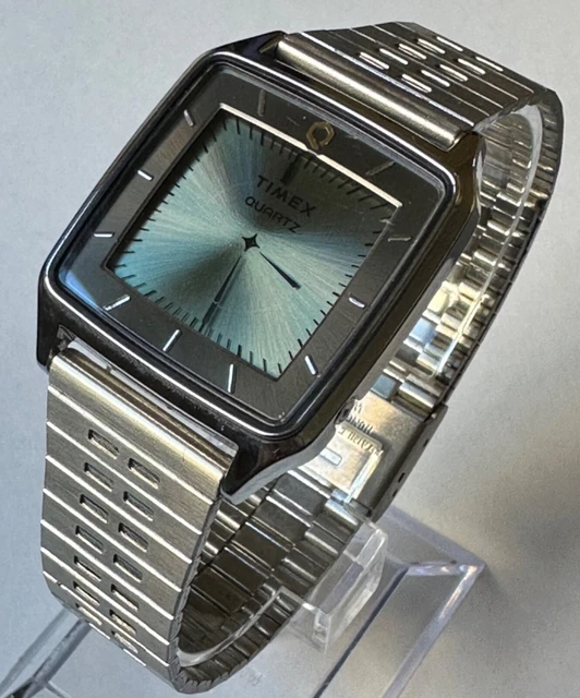 OROLOGIO VINTAGE TIMEX L LCD Cellula Digitale Cinturino Acciaio Inox - Foto 4