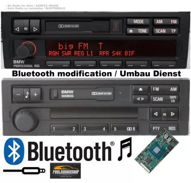 Modernisierung Umbau BMW Professional RDS / Business c33 c43 Bluetooth 5.0 + Aux