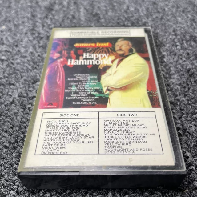 Cinta de casete James Last Happy Hammond 1973 rara