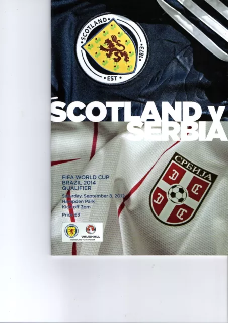Scotland v Serbia  8/9/2012   World Cup Qualifier