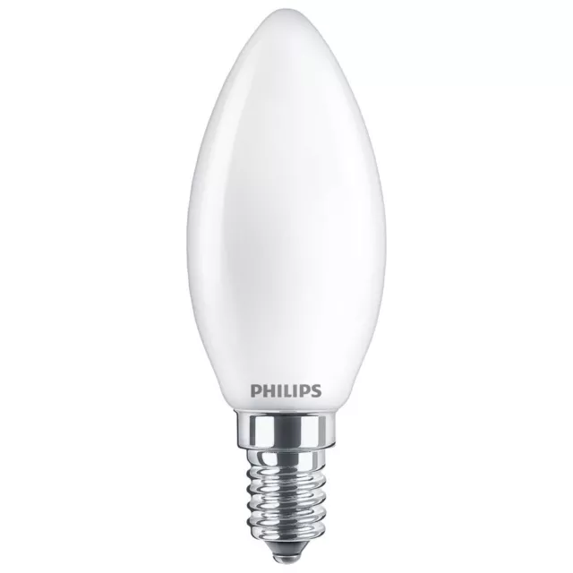 Philips LED Leuchtmittel Kerze 4,3W = 40W E14 matt 470lm 840 neutralweiß 4000K