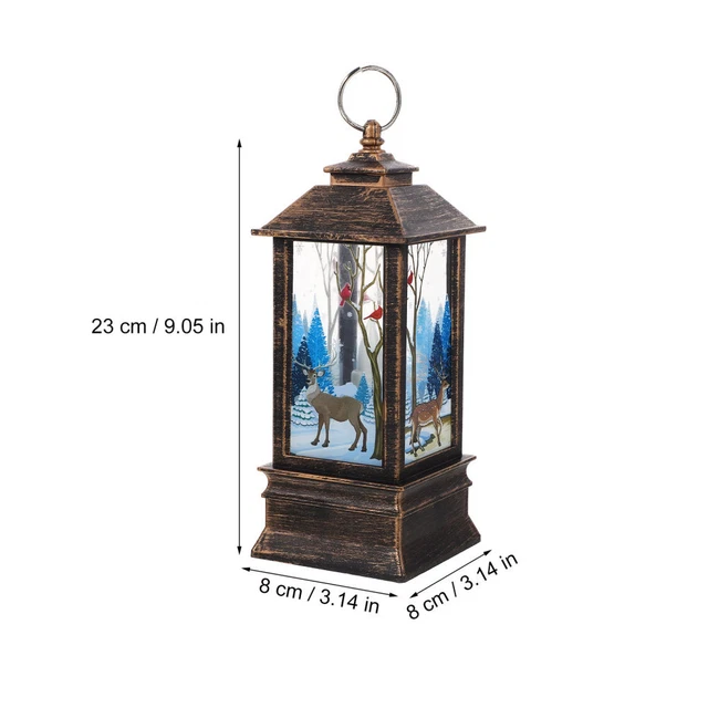 CHRISTMAS LANTERN FIREPLACE Decorative Lanterns Table Centerpiece