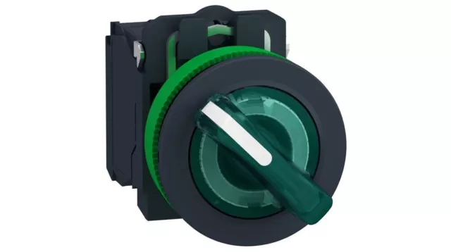 Schneider Electric XB5FK123M5  Plastic 2-Position Green Selector Switch Head