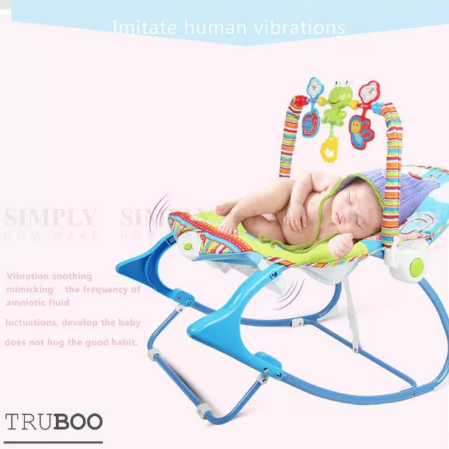 Truboo Baby Rocker Infant Swing Chair Toddler Newborn Music Toy Bouncer 3