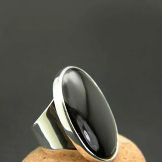 Black Onyx Gemstone 925 Sterling Silver Ring Mother's Day Jewelry AllSize BM-429