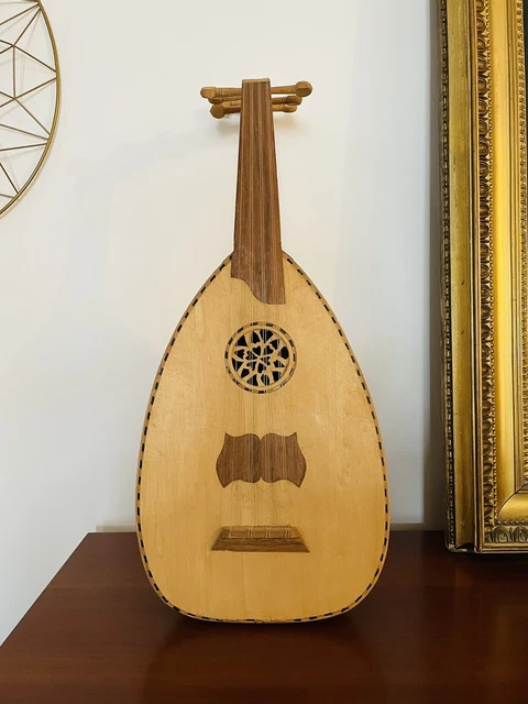 Oud Decoration  petit instrument à 4 cordes décoration bois fait main