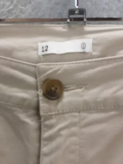 Target Size 12 Oatmeal Coloured Side Pocket Lightweight Stretch Chino Style Pant 3