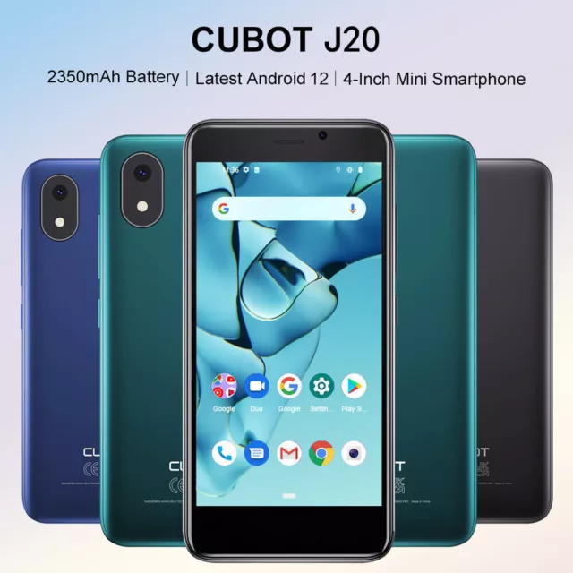 4 Zoll CUBOT J20 Smartphone 16GB Quad-Core 4G 2*Sim Android 12 Handy 2350mAh GPS 2