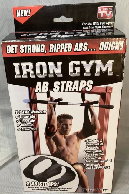 Iron Gym Ab Straps Seen on TV Get Strong Ripped Abs Great Gift! New in Box