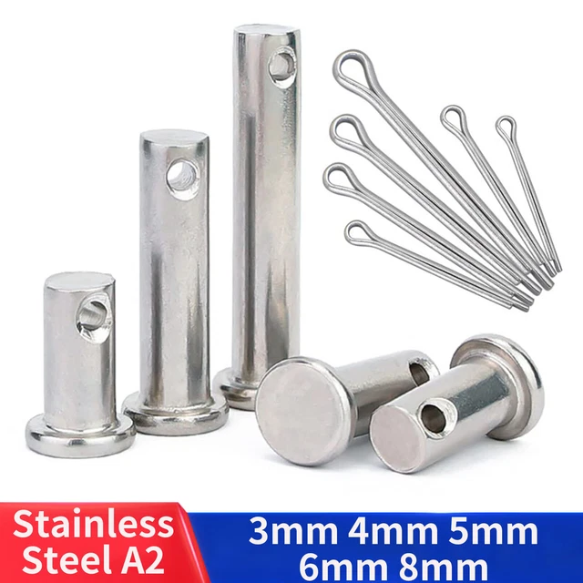 M3-M12 R Clips & Cotter Split Pins For Securing Clevis Pins A2 - View #2