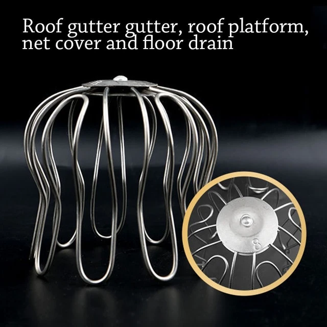 Rain Pipe Cap Gutter Guard Strainer Roof Floor Drain Balcony Drainage Cover