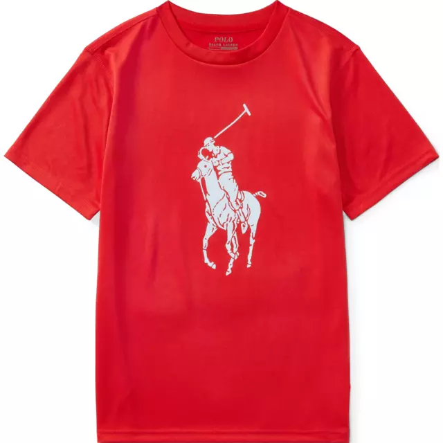 Ralph Lauren - 6 to 14 years old BOYS - Performance Jersey T-Shirt BIG PONY LOGO