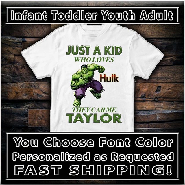 Incredible Hulk T Shirt Personalized Tshirt Custom Clothing Apparel Graphic Tee