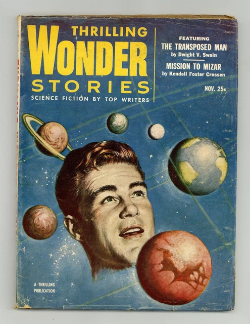 Thrilling Wonder Stories Pulp Nov 1953 Vol. 43 #1 GD/VG 3.0