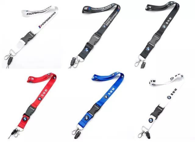 BMW MPower Lanyard Keyring keychain ID Key Card Holder Phone Strap UK Seller