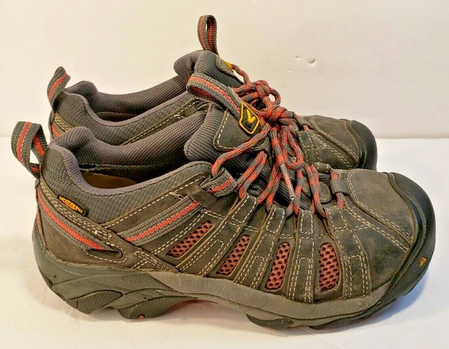 Keen Flint Low Steel Toe Shoe Women's SIZE 6M Work Hiking Trail Shoes