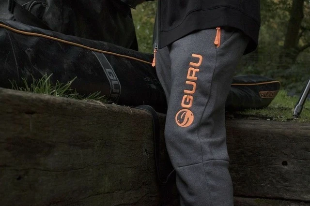 Guru Charcoal Joggers Coarse Carp Match Fishing Jogging Bottoms Small Clearance