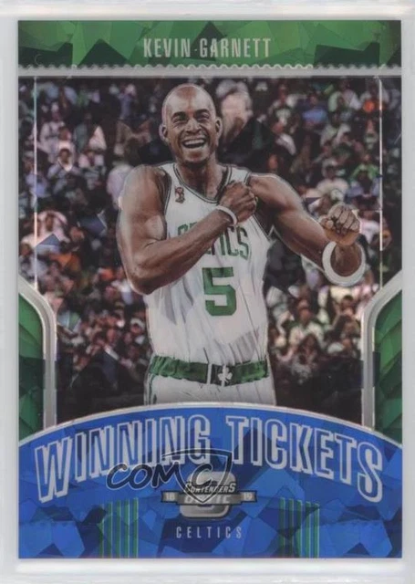 2018 Contenders Optic Winning Tickets Prizms Blue Cracked Ice Kevin Garnett HOF