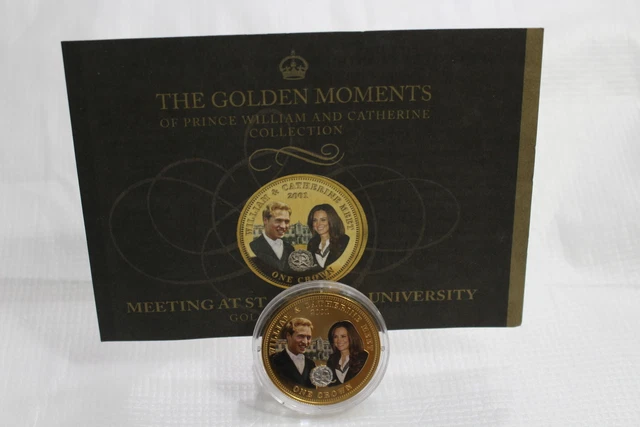 Uk Gb 1 Crown 2011 With 24 Ct Gold Plated With Coa A97 Bxqueen2