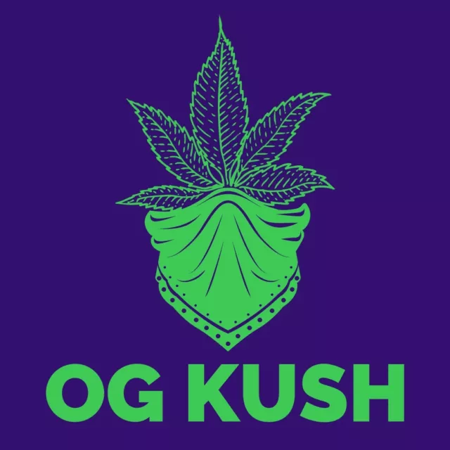 OG Kush, 1.5" Vinyl Dispensary Stickers, Strainstickerz, 420