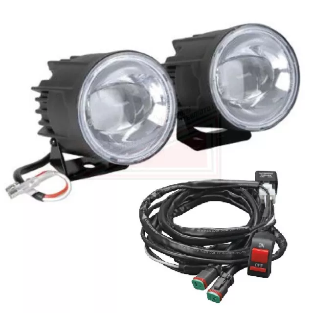 Coppia faretti fari supplementari moto Led 650 lm 5700K 90459