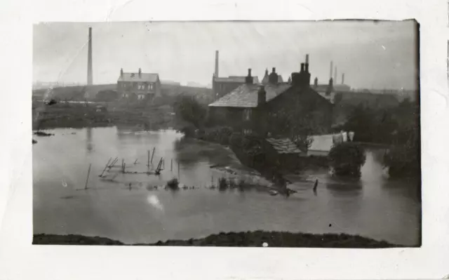 RP Disaster Postcard - Middleton Flood, nr Rochdale, Manchester, 1927.