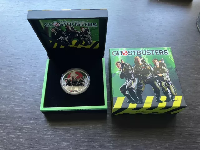 2017 $1 Ghostbusters Crew 1oz Coloured Silver Coin  THE PERTH MINT