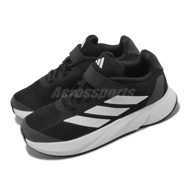 adidas Duramo SL EL K Black White Kid Preschool Running Shoes Sneakers IG2460