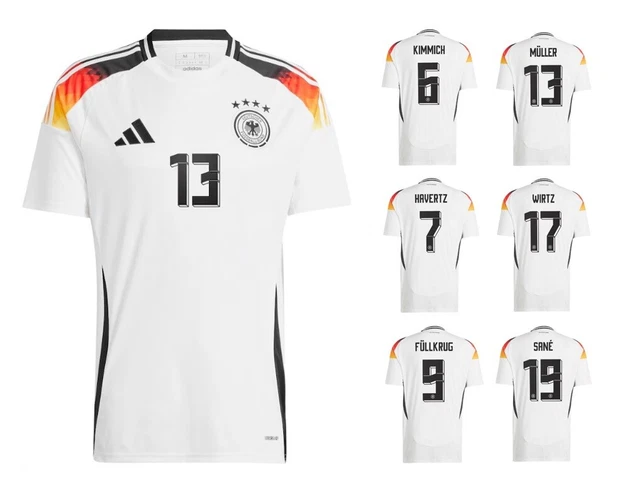 MAGLIA ADIDAS DFB EM 2024 casa EURO 2024 Germania + numero giocatore ...