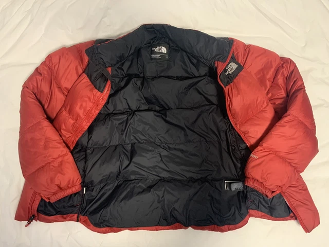 Giacca tampone The North Face da uomo rossa Nuptse piumino d'oca 700 taglia large 2