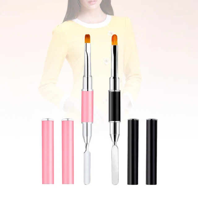 2 pz penna per colla per unghie multifunzione penna per manicure penna per colla spazzola leggera