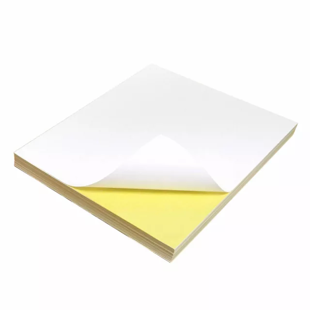 A5 White Label MATT / GLOSSY Self Adhesive / Sticky Sticker Printing Paper Sheet