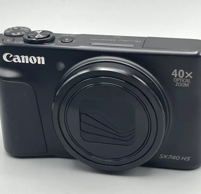 Canon PowerShot SX740 HS 20.3MP 4K Digital Camera 40x Optical Zoom Wi-Fi (Black)